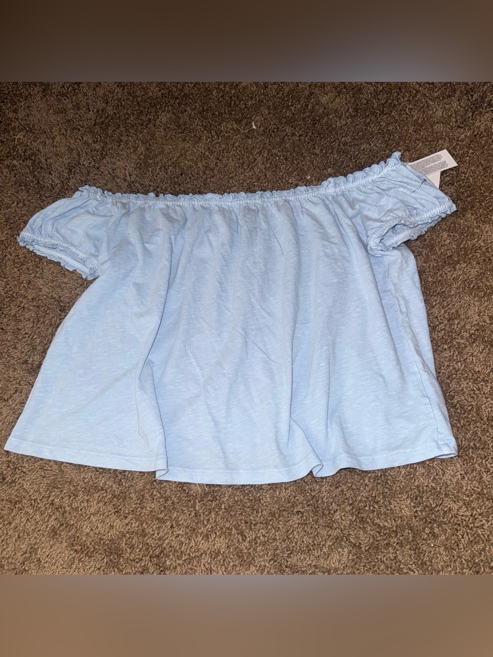 American Eagle light blue off the shoulder flowy top 
New with tags